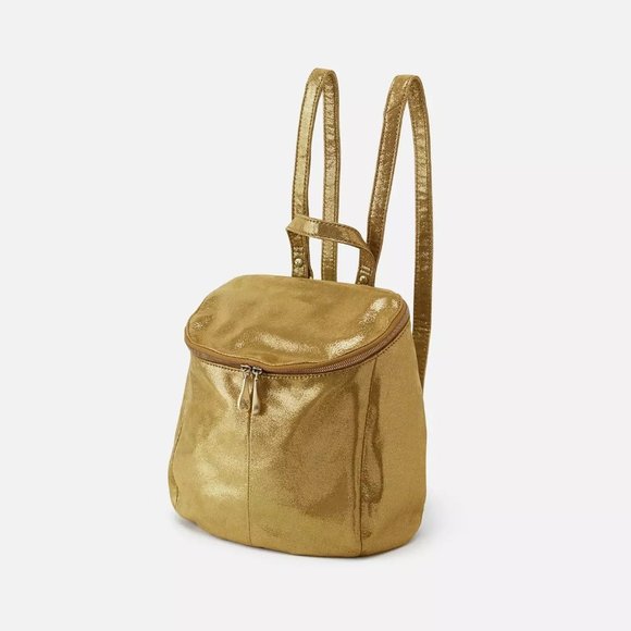 NWT New Hobo River Backpack Shimmer Leather Retired Rare main image 4